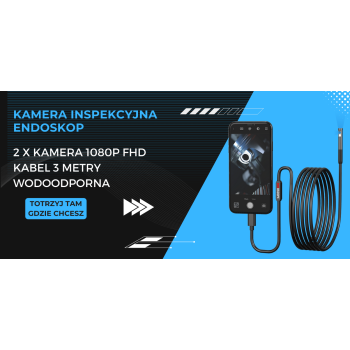 Kamera INSPEKCYJNA DUO ENDOSKOP 2M 7LED 2xFHD WIFI